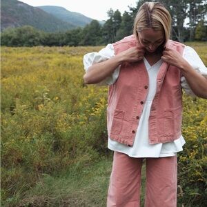 EUC Canvas Roper Vest - Terracotta